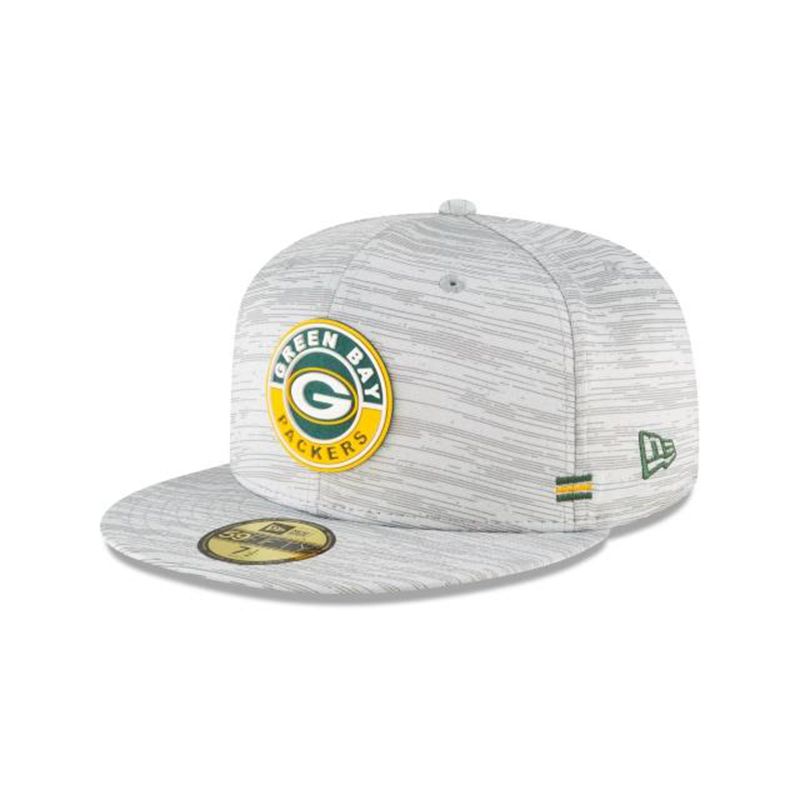 NFL Green Bay Packers Official Fall Sideline 59Fifty Fitted (MLL8721) - Grey New Era Caps